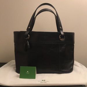 Kate Spade black leather tote